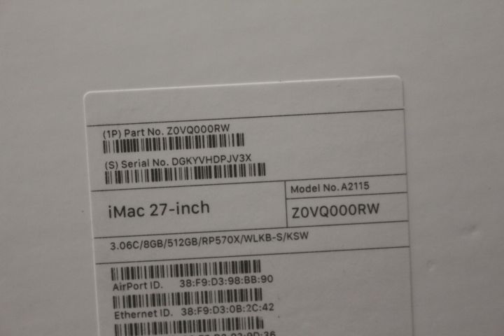 602463-18 Apple iMac 27 "Retina 5K -19 with Keyboard and Computer Mouse