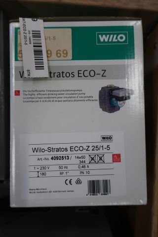 613985-3 Circulation pump Wilo Stratos-ECO-Z 25 / 1-5-180 - Free shipping