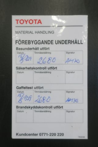 596732-2 Electric forklift TCM FBL 15