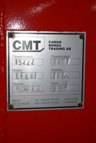 615072-14 Crane flat CMT (Fassi F155 crane with grip) - 2007