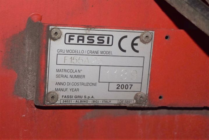 615072-26 Crane flat CMT (Fassi F155 crane with grip) - 2007