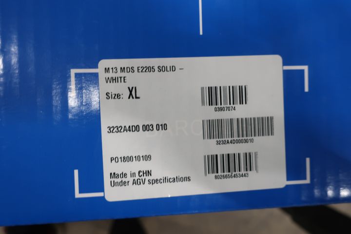 613339-2 MC Helmet MDS E2205 Solid White (Size XL)