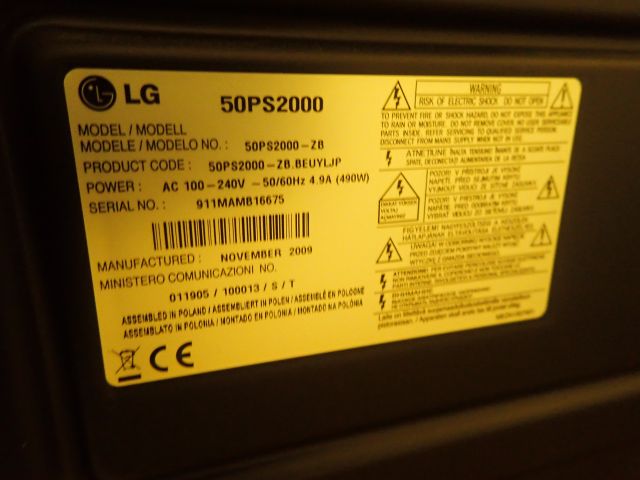 598973-7 TV LG 50Ps2000