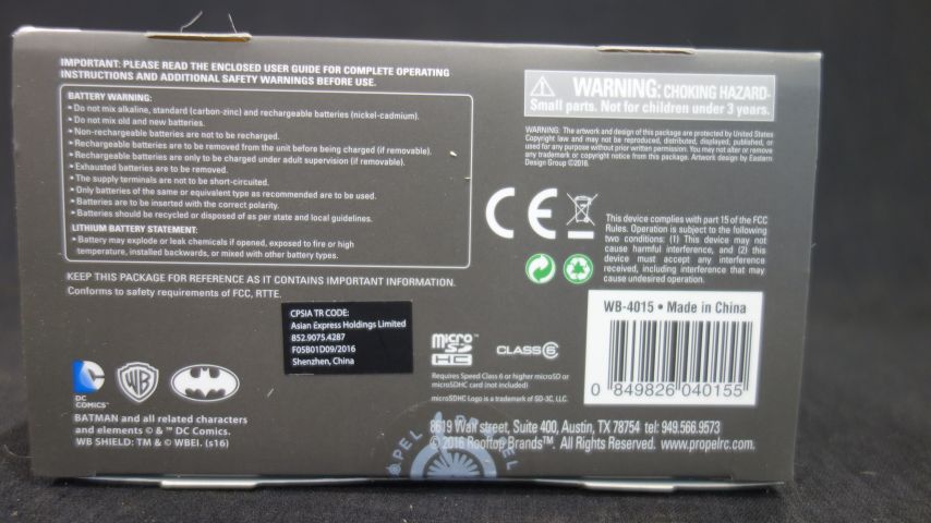 616686-3 Drone, Propel Batwing with HD camera WB-4015