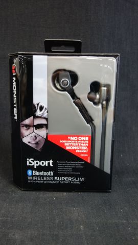 618839-1 Headphones Monster iSport SuperSlim Wireless - Free shipping
