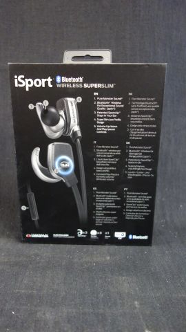 618839-2 Headphones Monster iSport SuperSlim Wireless - Free shipping