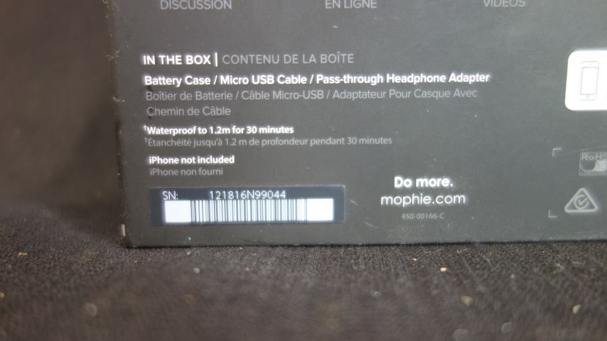 616973-3 Mophie Juice Pack H2PRO for iPhone 6 / 6s