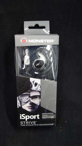 619623-1 4 pcs Monster iSport Strive V, 3 In-Ear Headphones w MIC - Free shipping