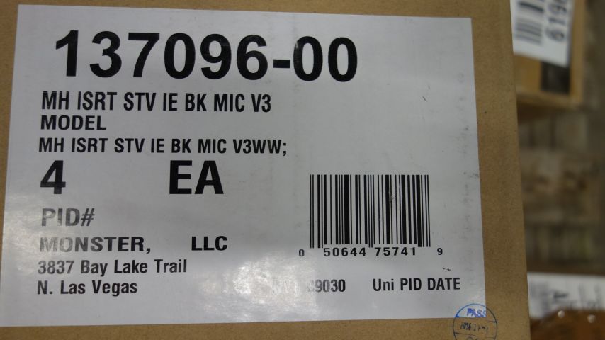 619625-3 2 st Monster iSport Strive V,3 In-Ear Headphones w MIC - Fri frakt