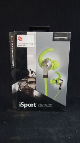 619659-1 Monster iSport Victory V2 In-Ear Headphones - Green - Free shipping