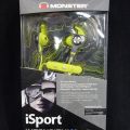 619669-1 3 pc Monster iSport Intensity Wireless In-Ear Headphones -Green - Free shipping
