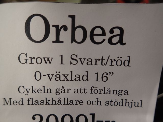 578005-2 New children's bike Orbea Grow 1 16 "