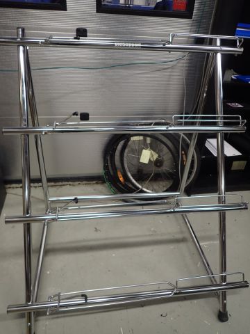 578022-2 2pcs Bicisupport chrome-plated bicycle stand