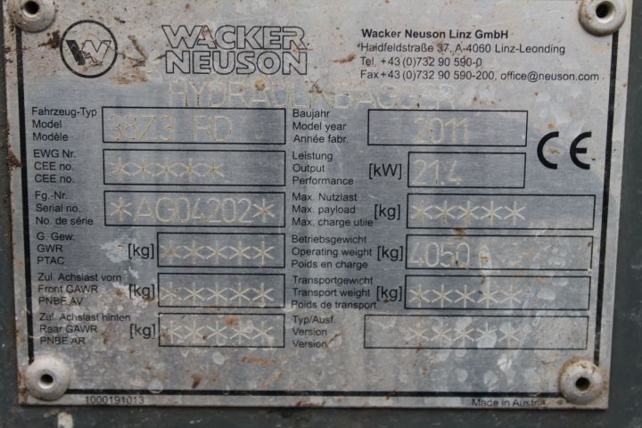 621287-28 Wacker Neuson crawler excavator 38z3 with accessories