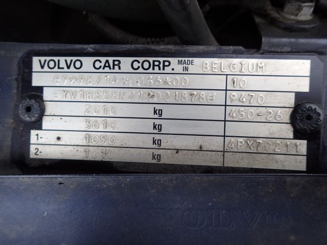 519769-129 Volvo R S60 -00. Reg No: SEA585. Visited until New Year.