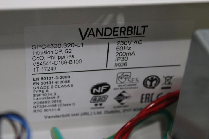 605806-21 Alarm system Vanderbilt