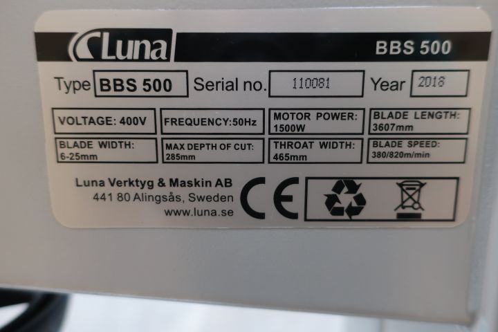 622227-7 Bandsåg Luna BBS 500