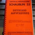 581392-17 Universal cutter, Schaublin mod 53, with round feeding table and tools