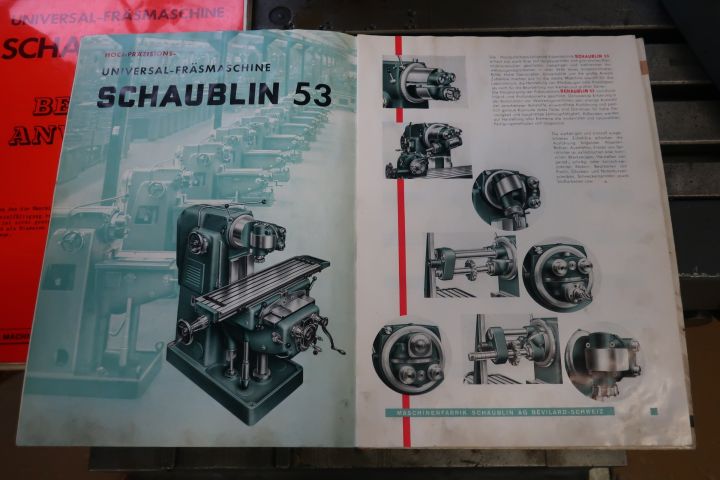 581392-18 Universal cutter, Schaublin mod 53, with round feeding table and tools