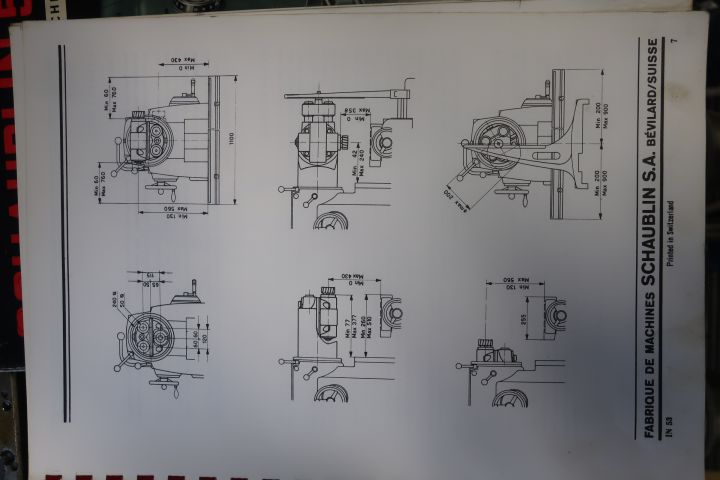 581392-23 Universal cutter, Schaublin mod 53, with round feeding table and tools