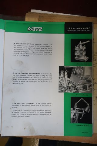 581395-22 Capstan lathe, WARD 2-DS