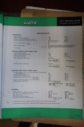 581395-24 Capstan lathe, WARD 2-DS