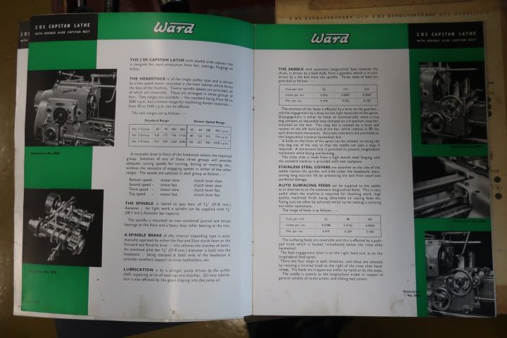 581395-25 Capstan lathe, WARD 2-DS