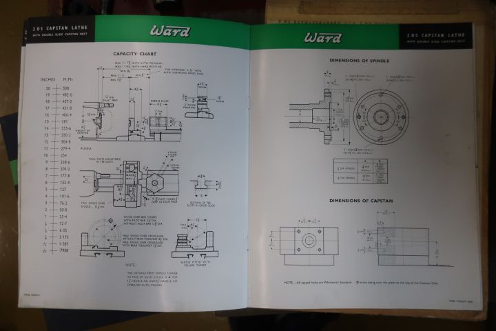 581395-27 Capstan lathe, WARD 2-DS
