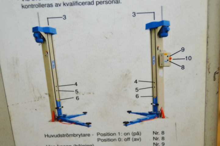593861-7 2-pelarlyft 2,8 ton OMCN 199D