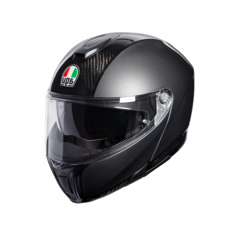 626242-1 MC helmet AGV Sportmodular E05 Carbon / Dark gray - XL