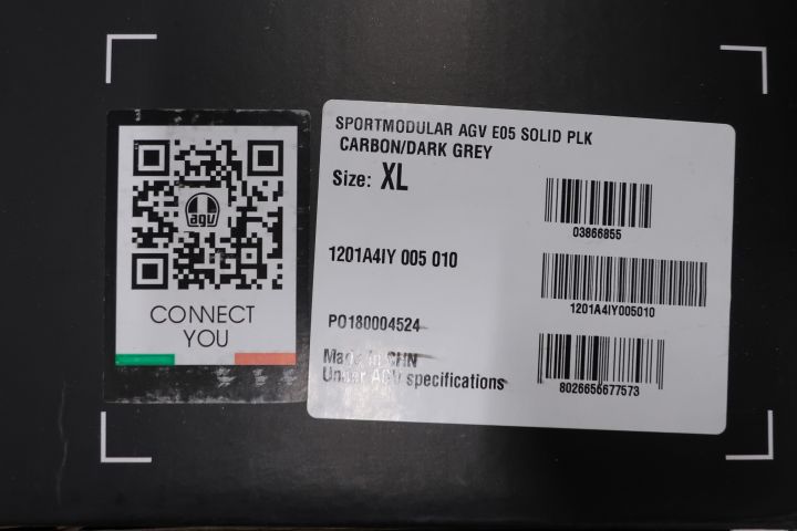 626242-2 MC helmet AGV Sportmodular E05 Carbon / Dark gray - XL