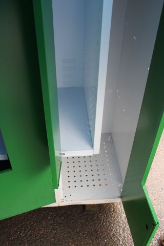 627386-6 10st Nya, oanvända Omklädningsskåp, Z-skåp, blå, 6-facks