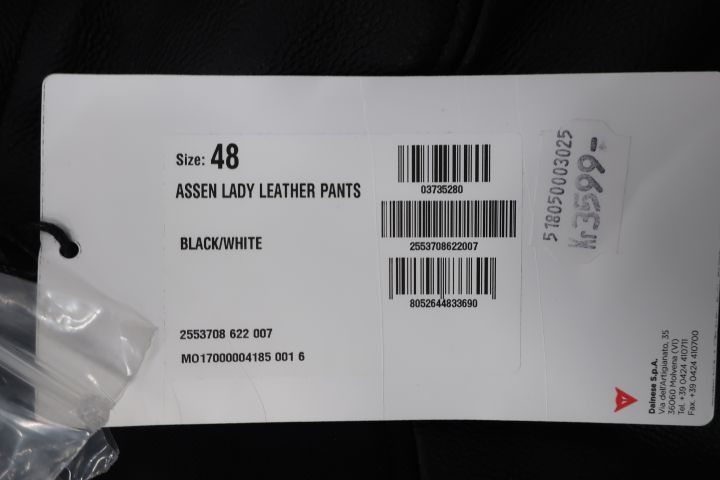626277-2 MC pants Dainese ASSEN lady leather pants size: 48