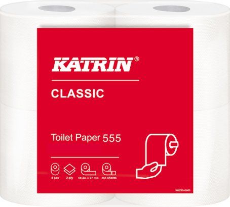 627345-3 Lot with Toilet Paper Katrin Classic Toilet 555