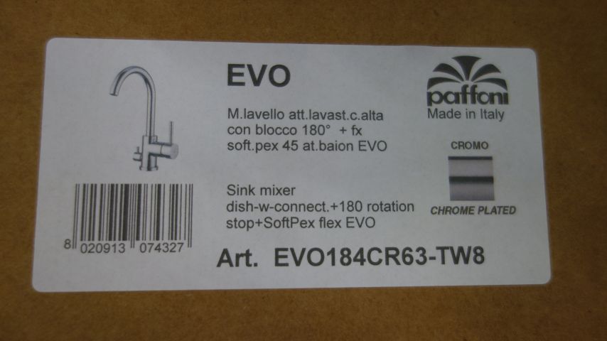 628971-2 Diskbänksblandare Tapwell EVO 184 FRK DM