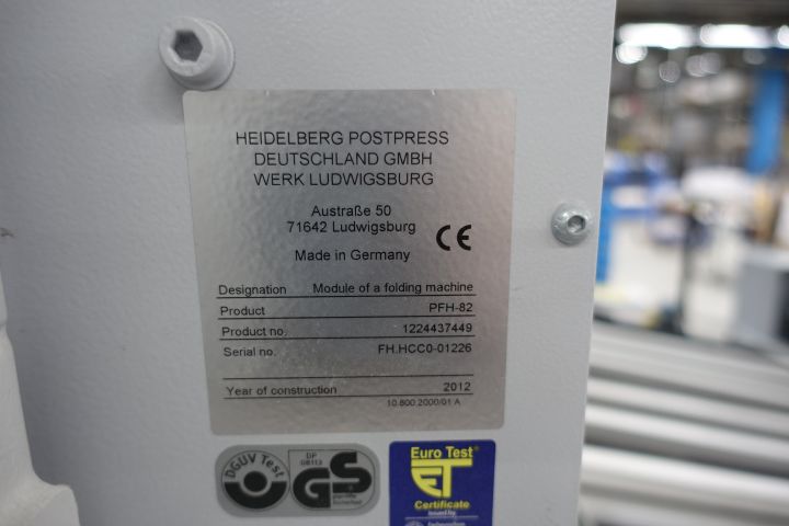 627434-9 Heidelberg folding machine KH-82