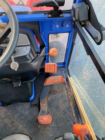 630553-16 Iseki TXG 23 with folding plow and salt / sand spreader