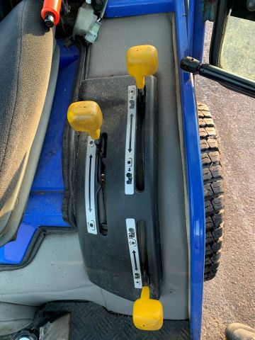 630553-18 Iseki TXG 23 with folding plow and salt / sand spreader