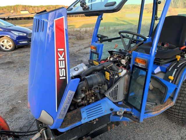 630553-25 Iseki TXG 23 with folding plow and salt / sand spreader