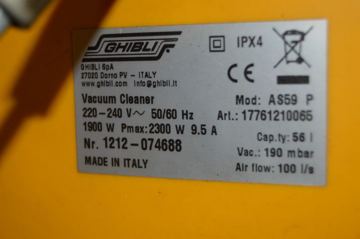 594092-4 Industrial Vacuum Cleaner Ghibli AS59 P