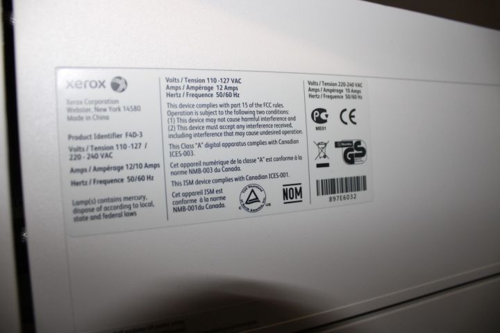 368827-9 Office Printer with Finisher, Xerox WorkCentre 7545