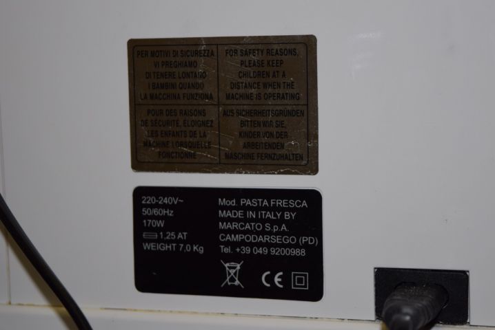 571991-5 Electric pasta machine Marcato Pasta Fresca