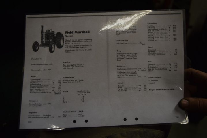 631187-41 Veteran Tractor Field Marshall Series 2 - 1950