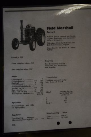 631187-42 Veteran Tractor Field Marshall Series 2 - 1950