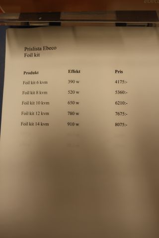 581454-6 Underfloor heating kits, Ebeco / Devimat