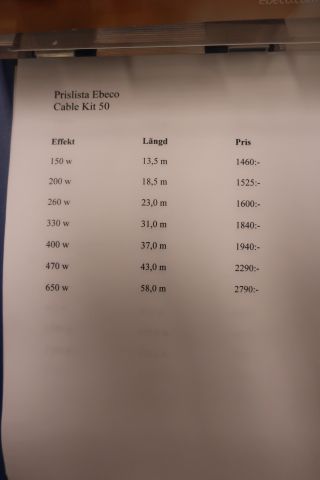 581454-7 Underfloor heating kits, Ebeco / Devimat