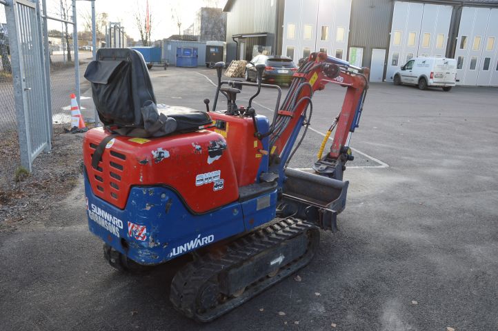 632398-4 Mini excavator SUNWARD SWE 08 -2009 only 268 hours