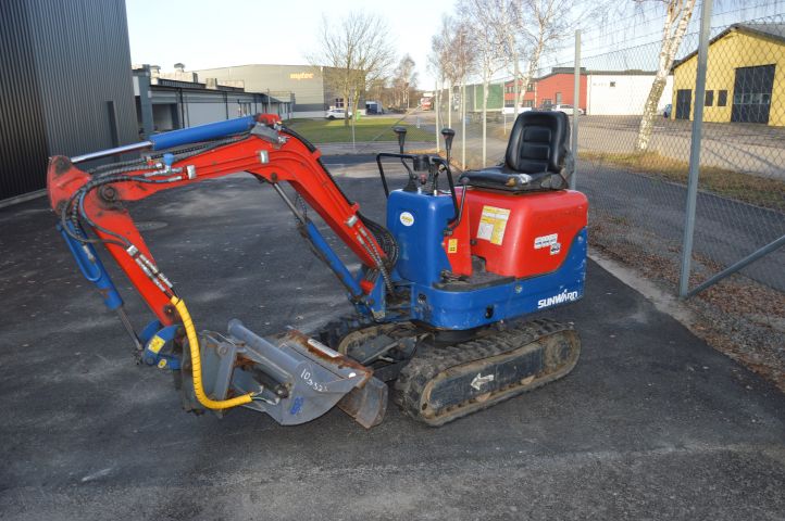 632398-5 Mini excavator SUNWARD SWE 08 -2009 only 268 hours