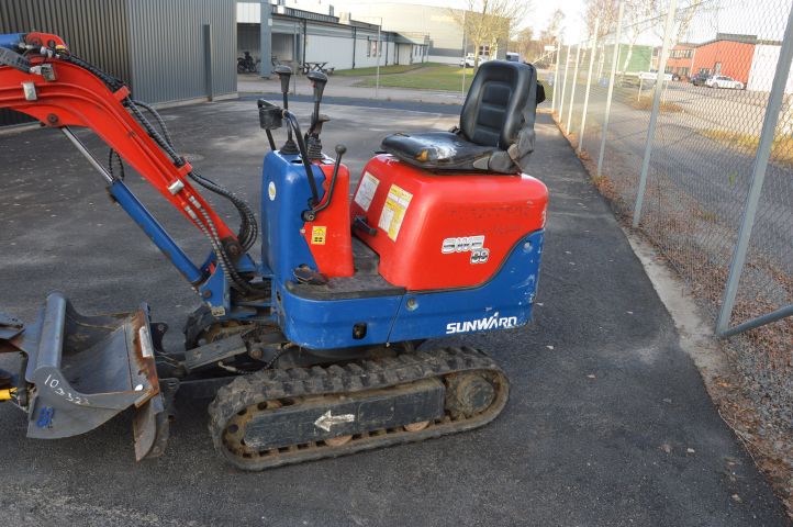 632398-6 Mini excavator SUNWARD SWE 08 -2009 only 268 hours