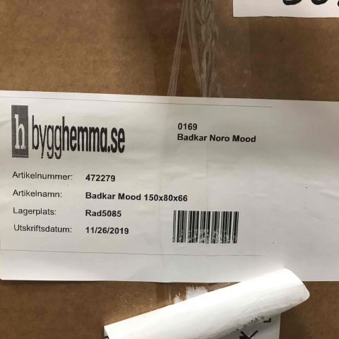 632438-2 Bath tub Noro Mood